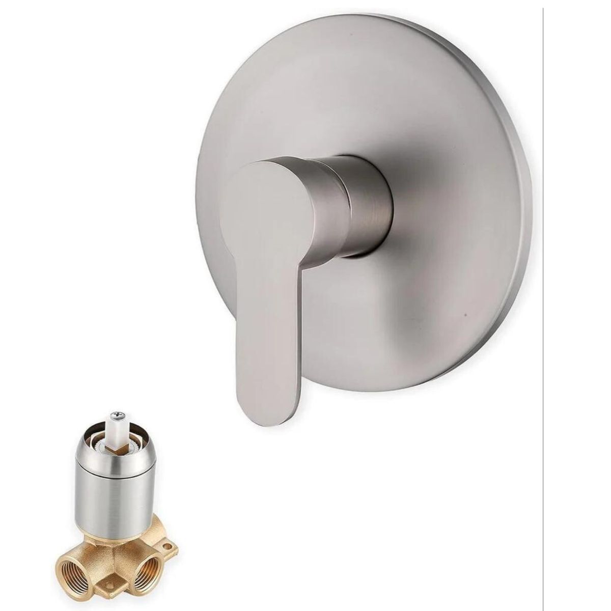 GENERICO - Monocontrol ducha redonda negra