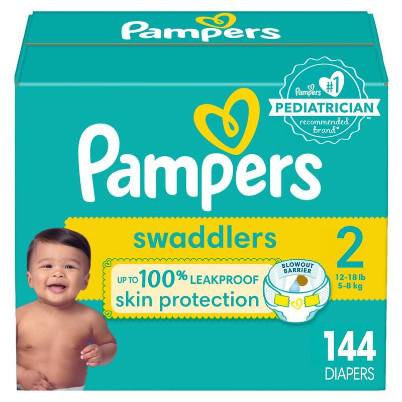 PAMPERS - Pañales Pampers Swaddlers Talla 2 / 144 Unidades