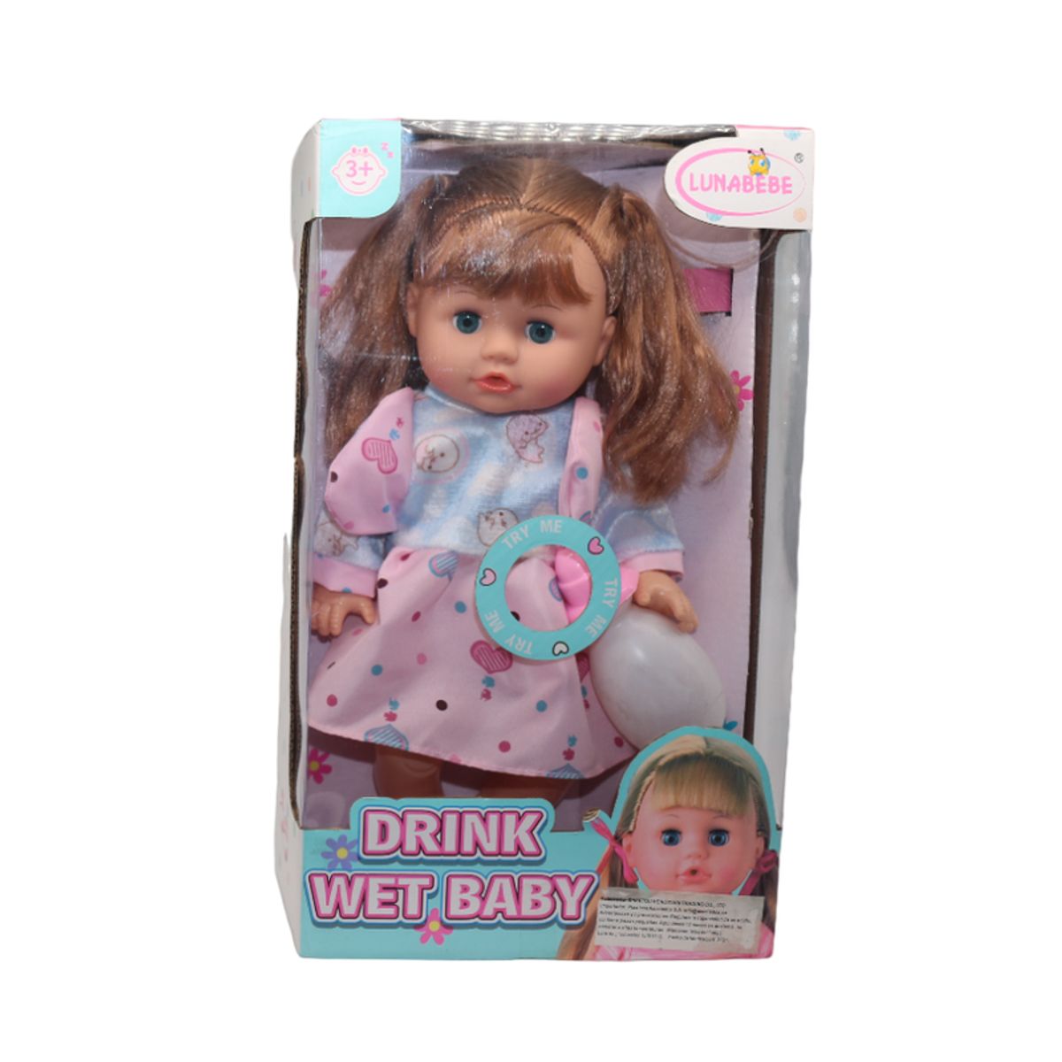 JUGUETELANDIA - MUÑECA DRINK 6 SONIDOS CON ACCESORIOS CAJA