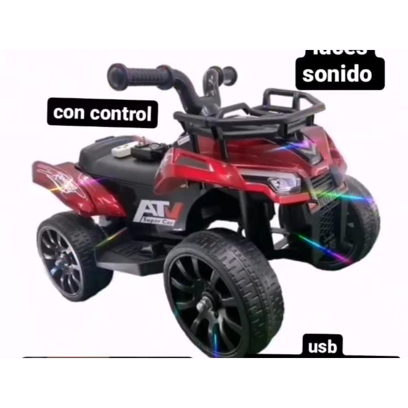 BEBESUNITA - MINI CUATRIMOTO PARA NIÑOS CREMOTO ROJA