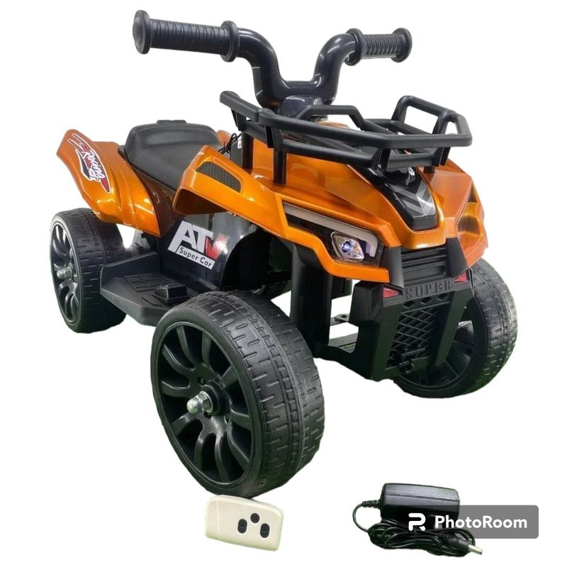 BEBESUNITA - MINI CUATRIMOTO PARA NIÑOS CREMOTO NARANJA