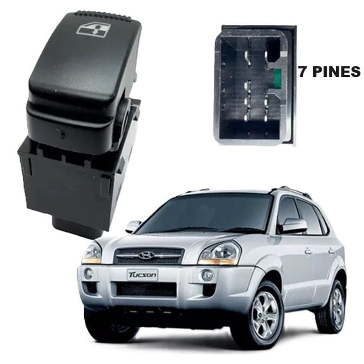 HYUNDAI - accesorios hyundai tucson getz boton switche elevavidrios