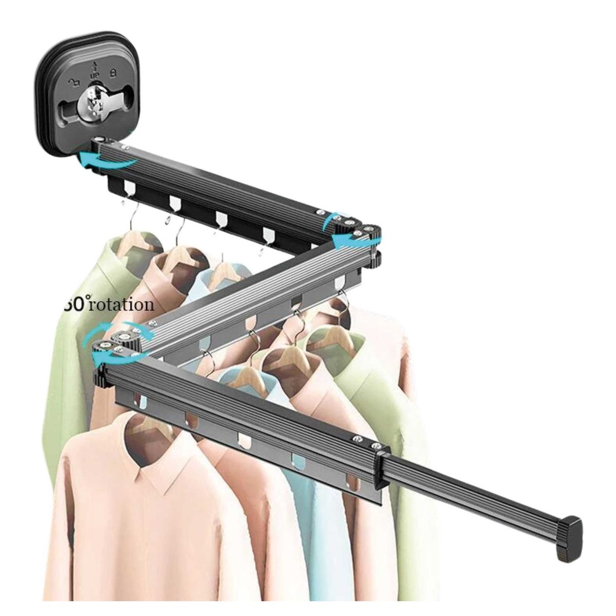 TRIPLE CLEAN - Tendedero de ropa extensible de 3 tramos