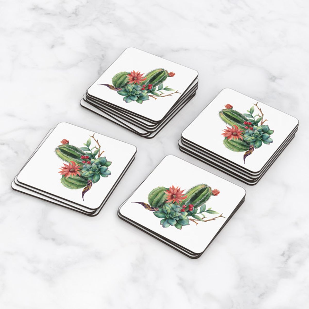 TAYRONA STORE - Portavasos Set x 6 Cactus 08