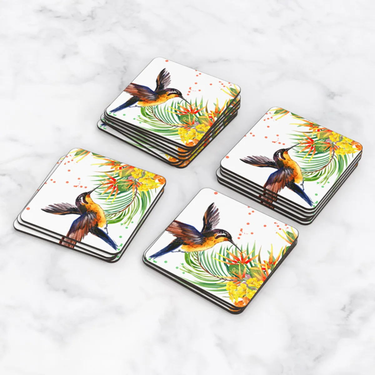 TAYRONA STORE - Portavasos Set x 6 Colibrí 05