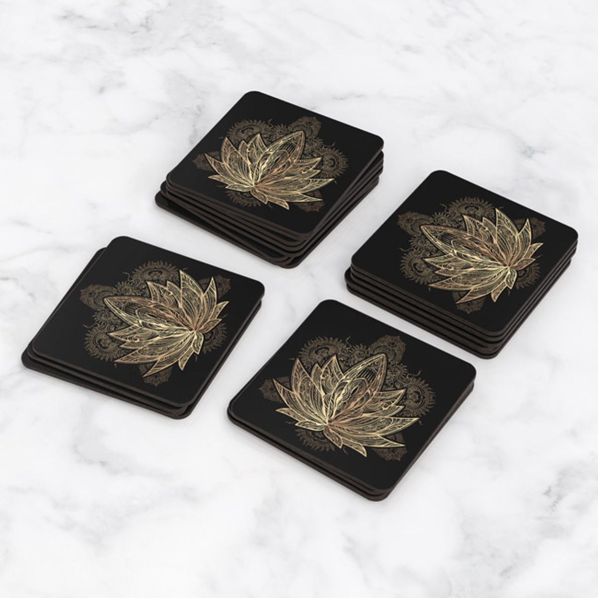 TAYRONA STORE - Portavasos Set x 6 Flor De Loto 01