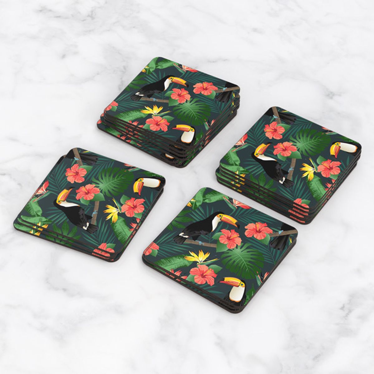 TAYRONA STORE - Portavasos Set x 6 Flores 235