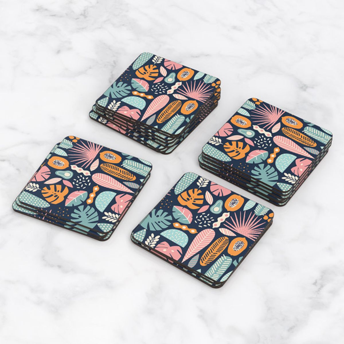 TAYRONA STORE - Portavasos Set x 6 Flores 314