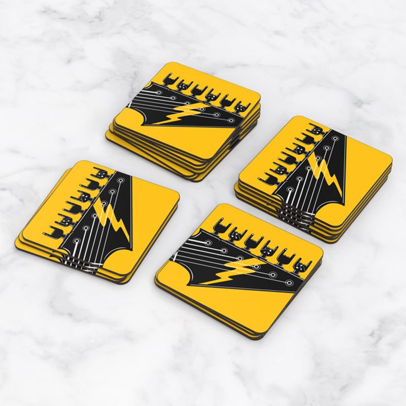 TAYRONA STORE - Portavasos Set x 6 Guitarra 08