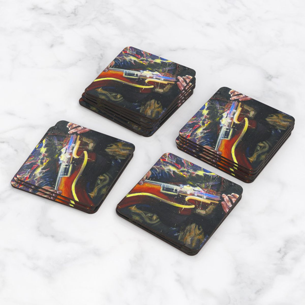 TAYRONA STORE - Portavasos Set x 6 Guitarra 06