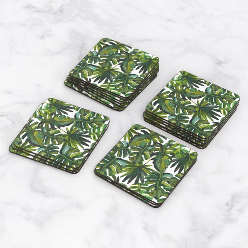 TAYRONA STORE - Portavasos Set x 6 Hojas Verdes 02