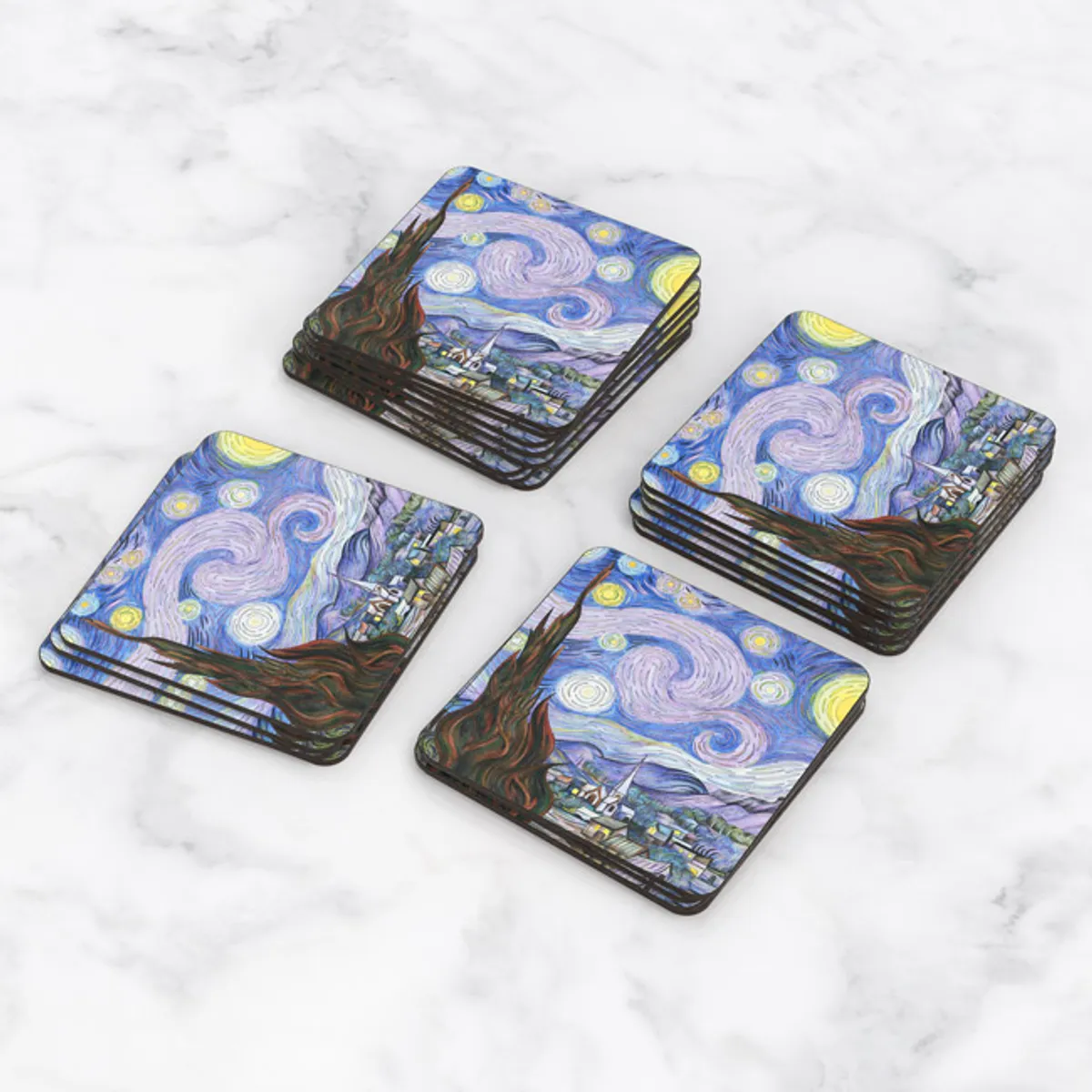 TAYRONA STORE - Portavasos Set x 6 Noche Estrellada