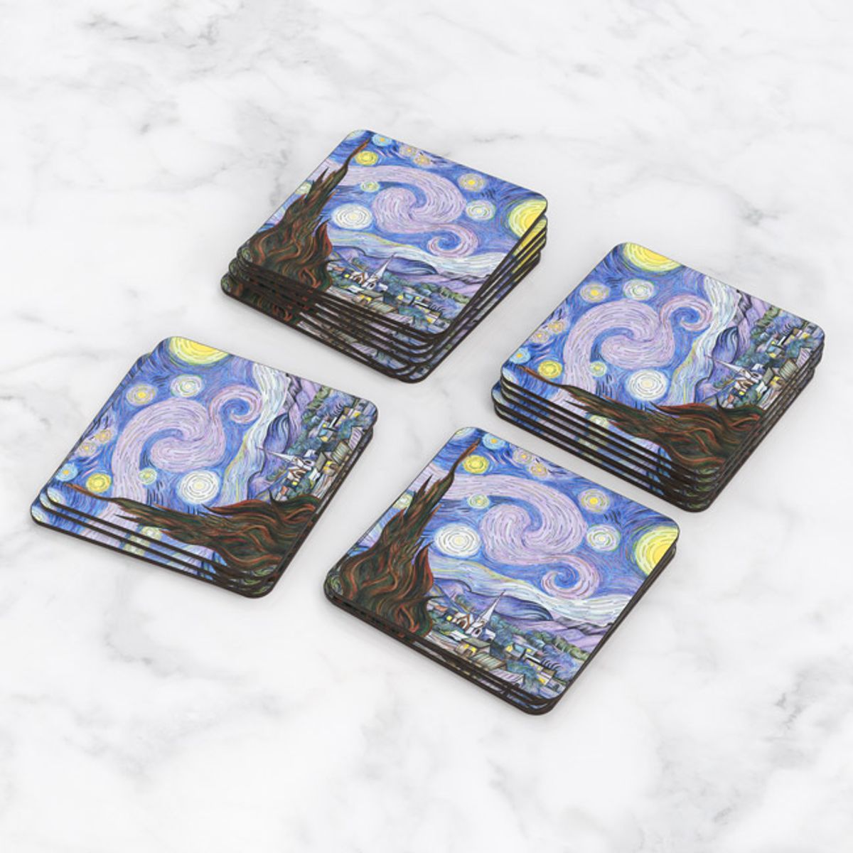 TAYRONA STORE - Portavasos Set x 6 Noche Estrellada