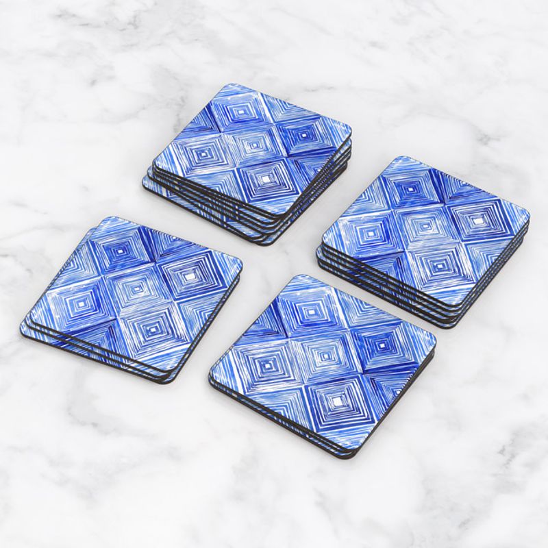 TAYRONA STORE - Portavasos Set x 6 Patrón Azul 14