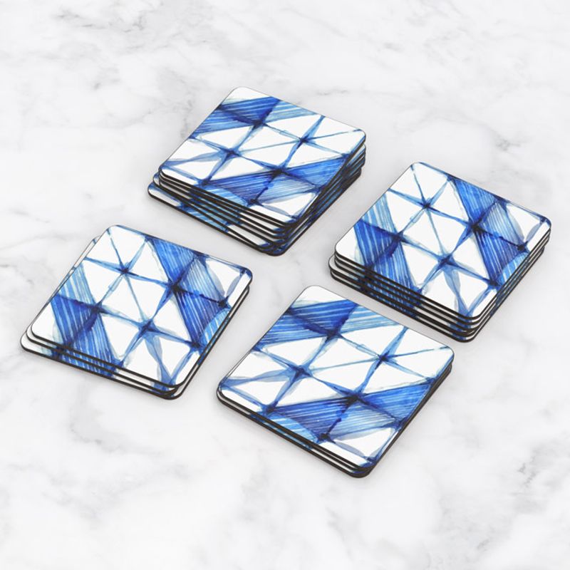 TAYRONA STORE - Portavasos Set x 6 Patrón Azul 20