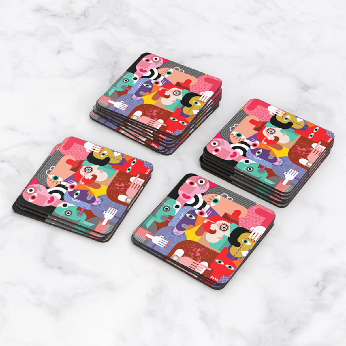 TAYRONA STORE - Portavasos Set x 6 Picasso 05