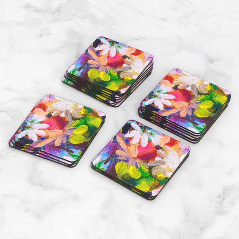 TAYRONA STORE - Portavasos Set x 6 Pintura Flores 48