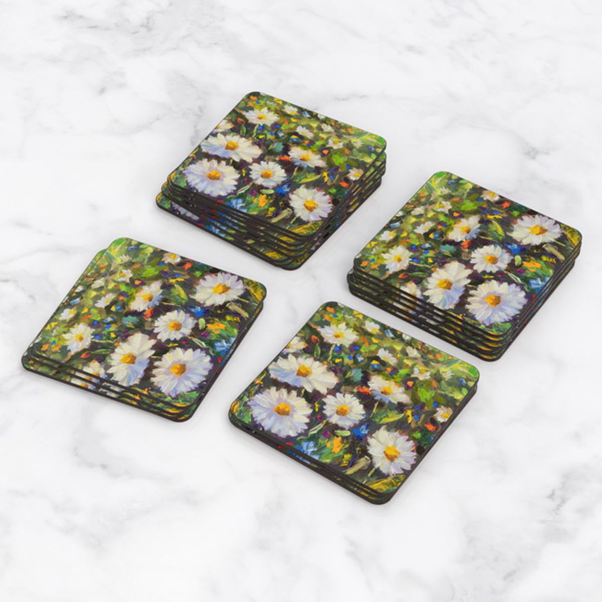 TAYRONA STORE - Portavasos Set x 6 Pintura Flores 77