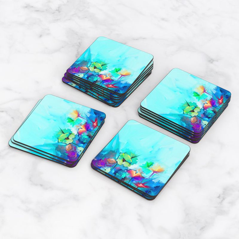 TAYRONA STORE - Portavasos Set x 6 Pintura Flores 74