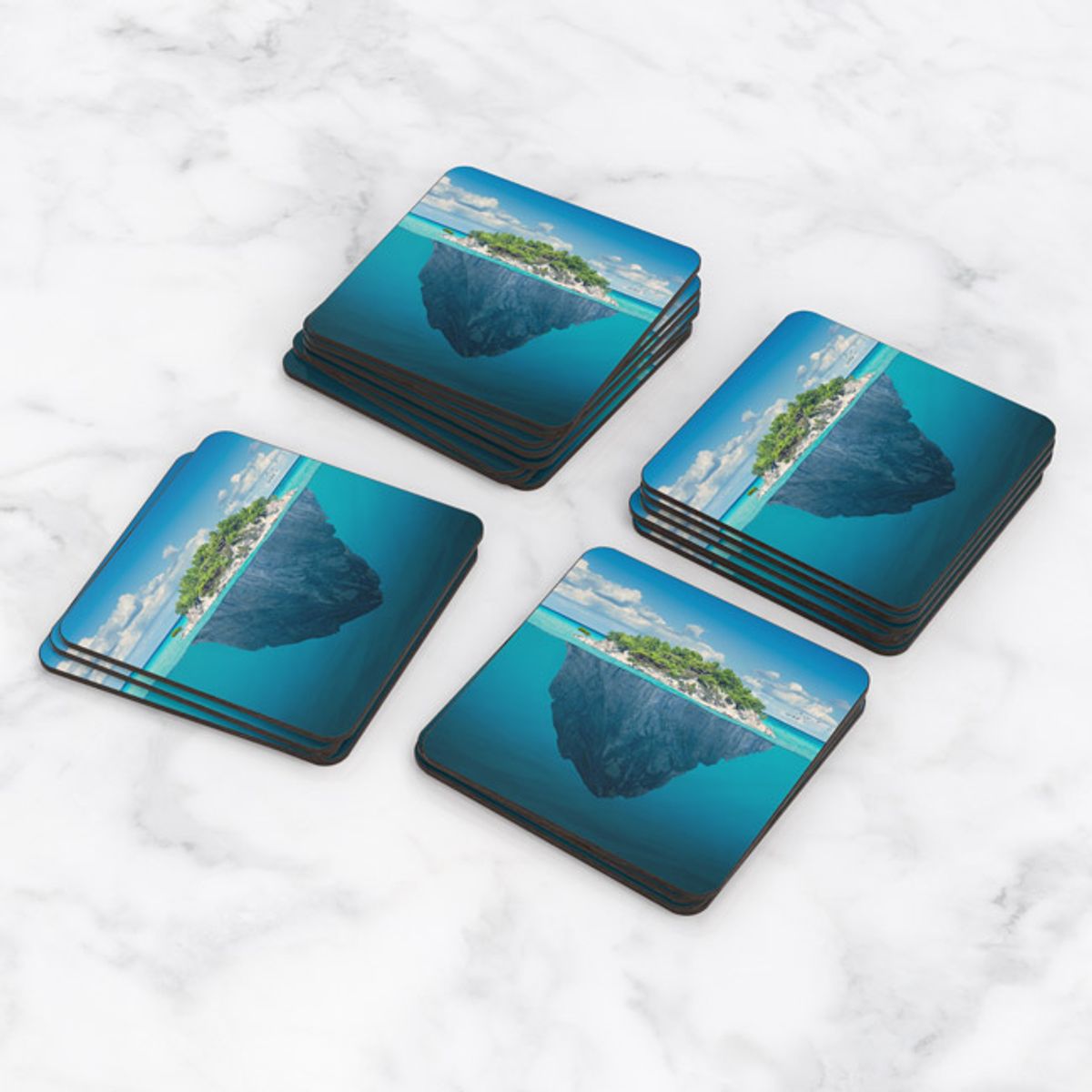 TAYRONA STORE - Portavasos Set x 6 Playa Isla 79