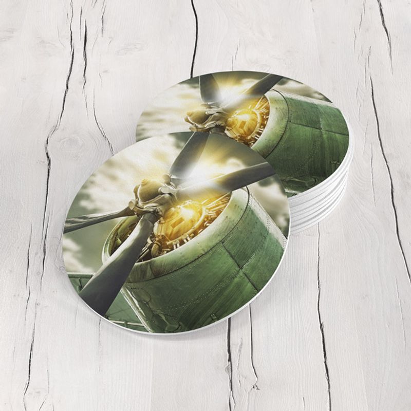 TAYRONA STORE - Portavasos Set x 6 Avión 16