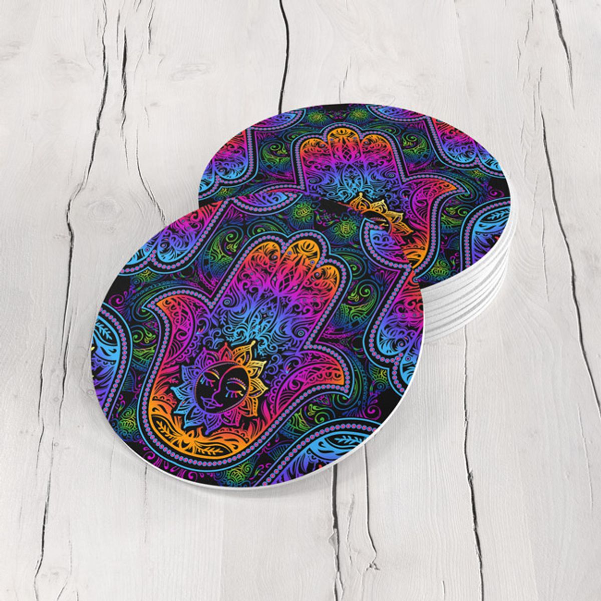 TAYRONA STORE - Portavasos Set x 6 Mano De Fátima 15