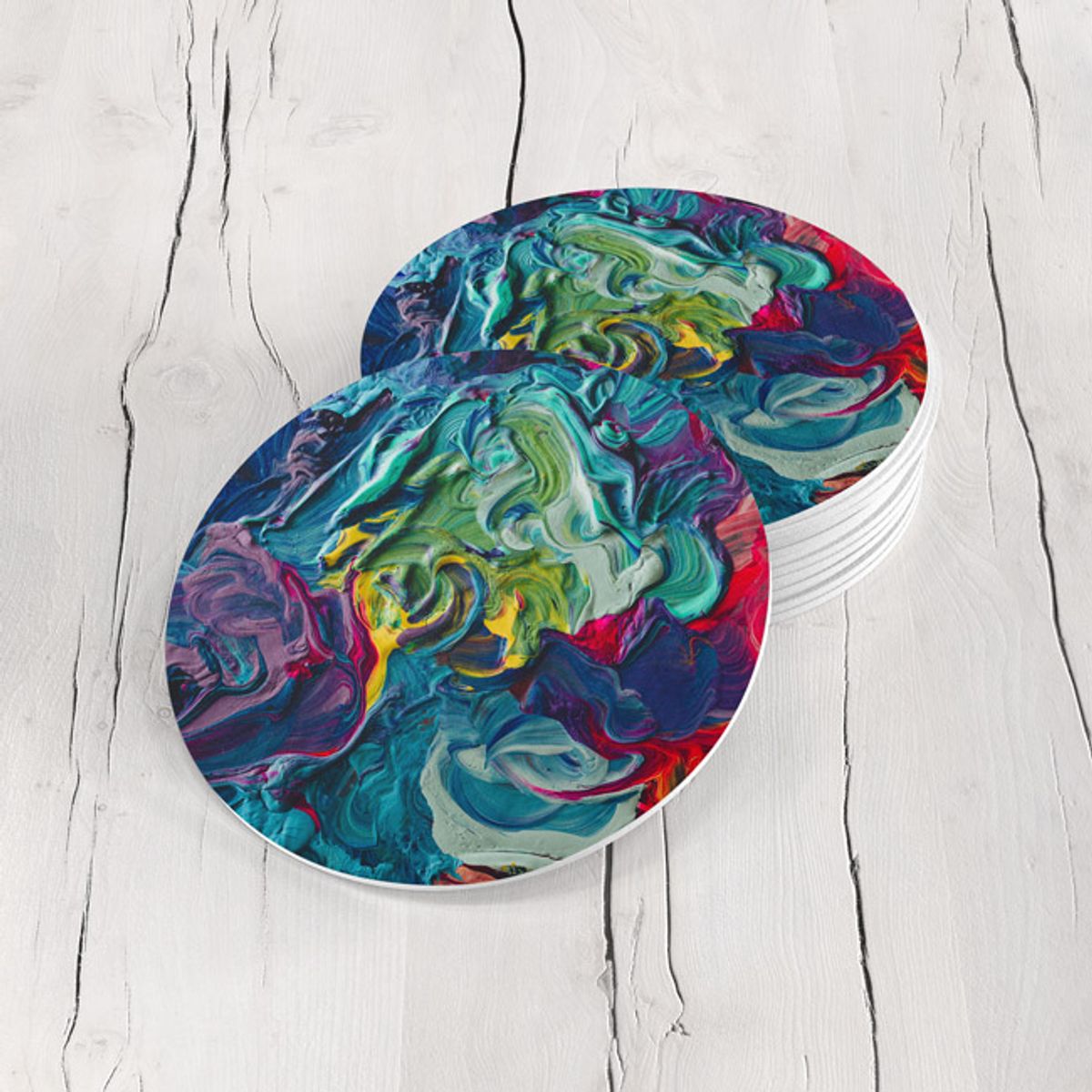 TAYRONA STORE - Portavasos Set x 6 Pintura Abstracta 42