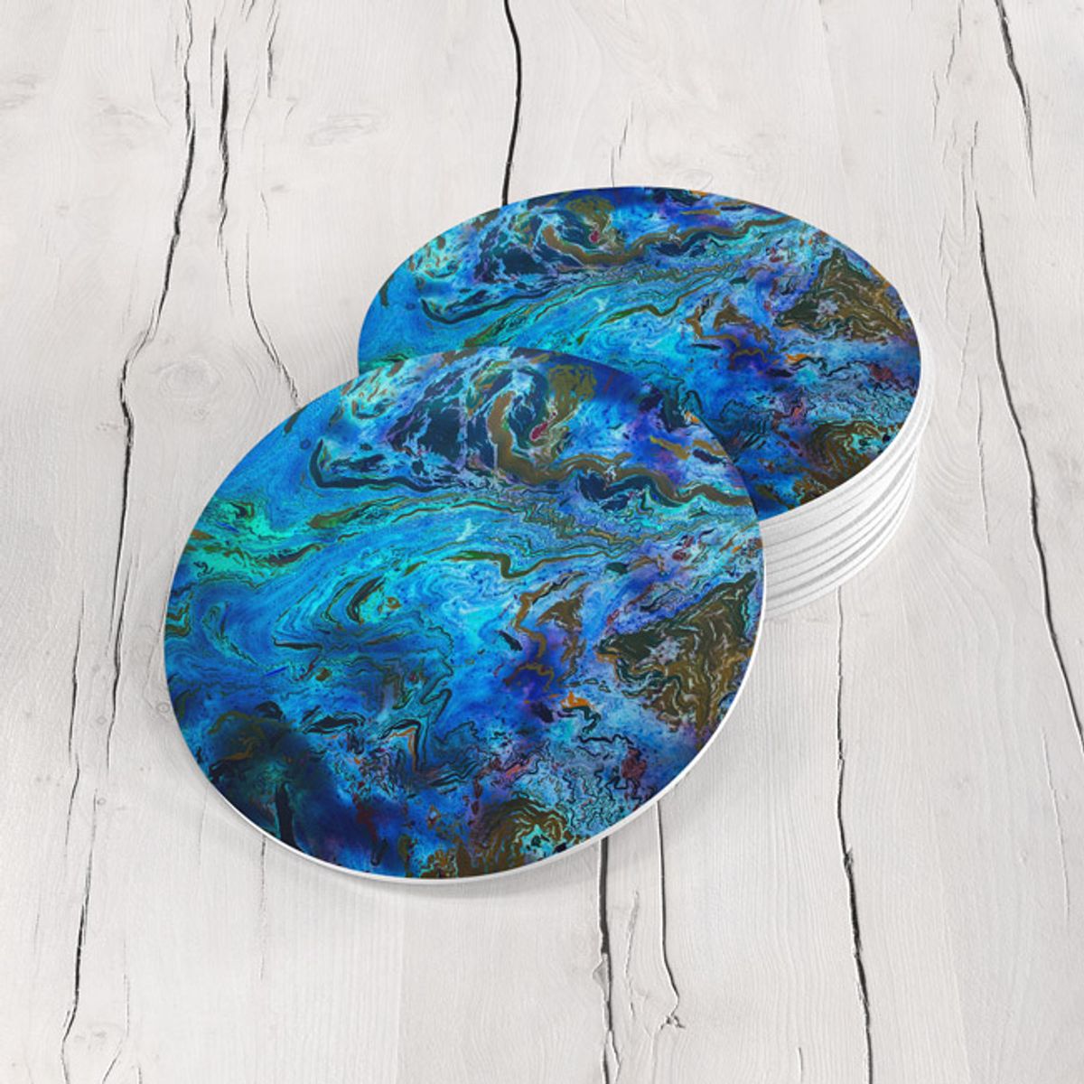 TAYRONA STORE - Portavasos Set x 6 Pintura Abstracta 69