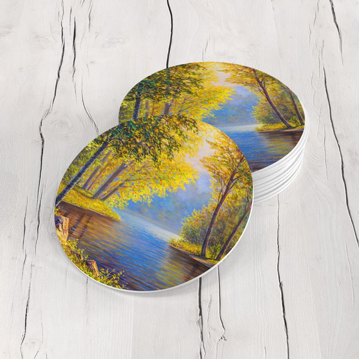 TAYRONA STORE - Portavasos Set x 6 Pintura Bosque 06