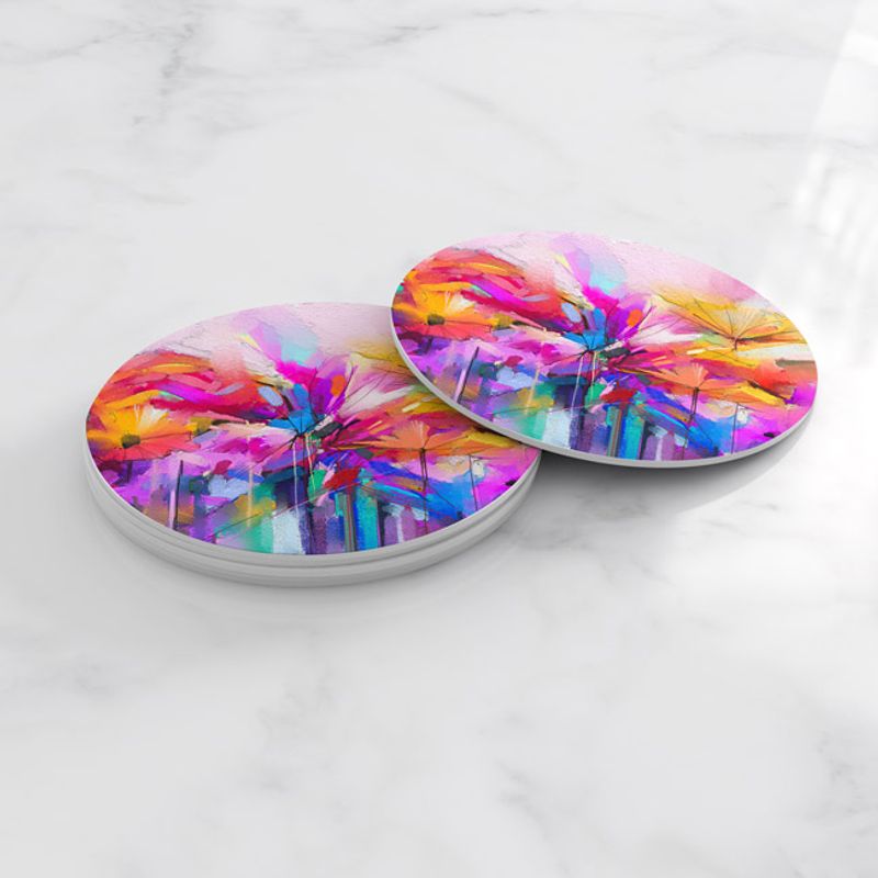 TAYRONA STORE - Portavasos Set x 6 Pintura Flores 95