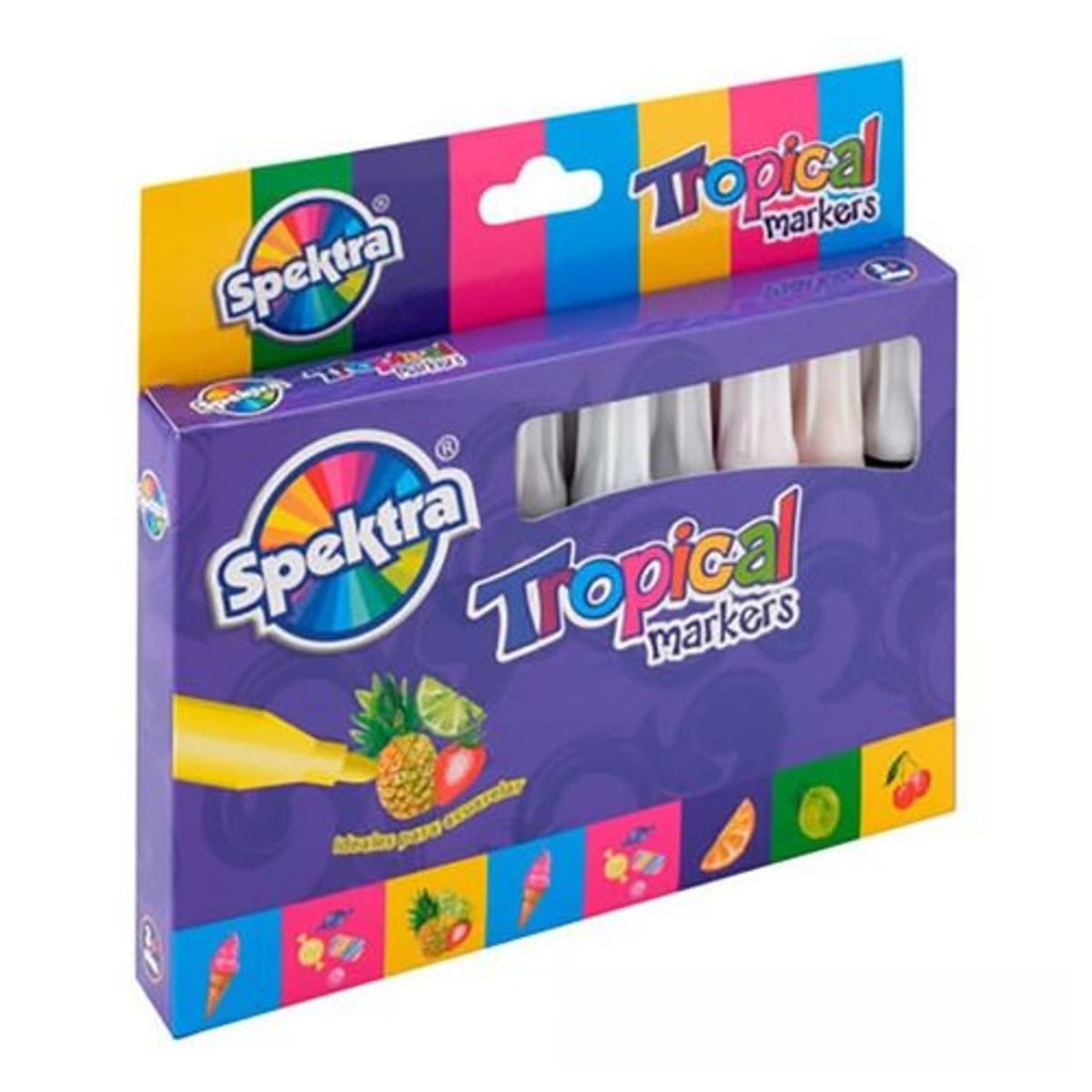 SPEKTRA - Set Marcadores Spektra Tropical Markers Aromatizados Niños
