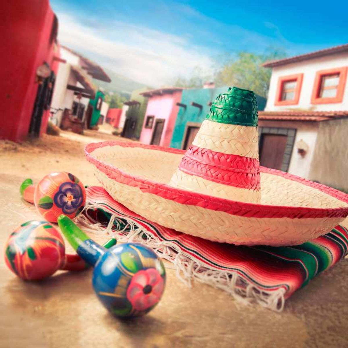 GENERICO - Sombrero De Paja Mexicano  Decoración fiesta Mexicana