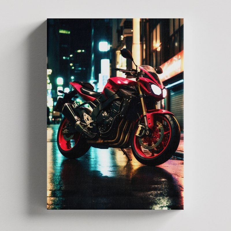 TAYRONA STORE - Cuadros Retablo Motos Rojas 006 - 35x50cm