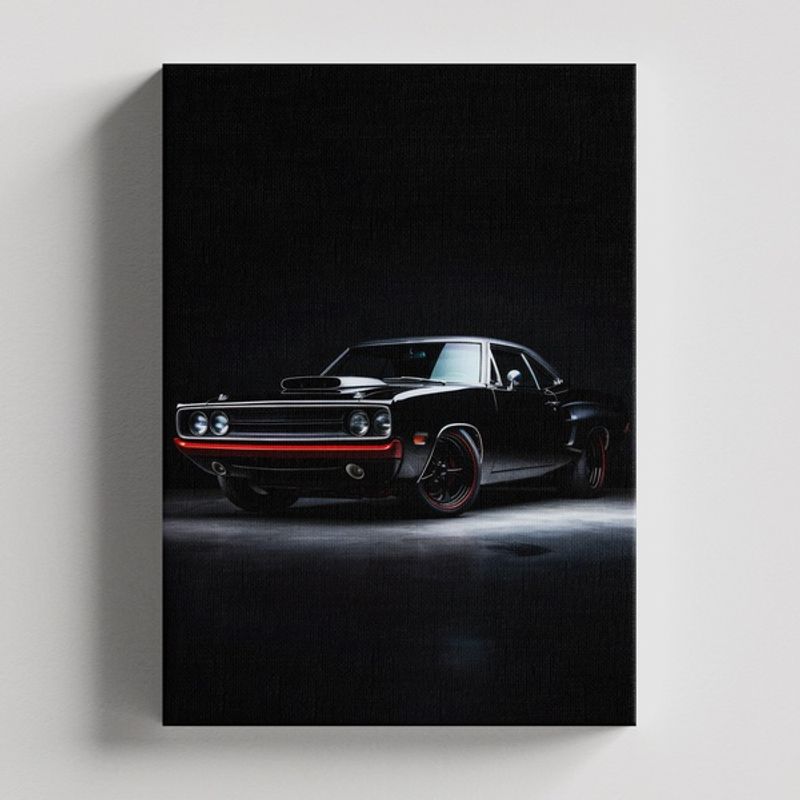 TAYRONA STORE - Cuadros Retablo Carros Negros 046 - 35x50cm