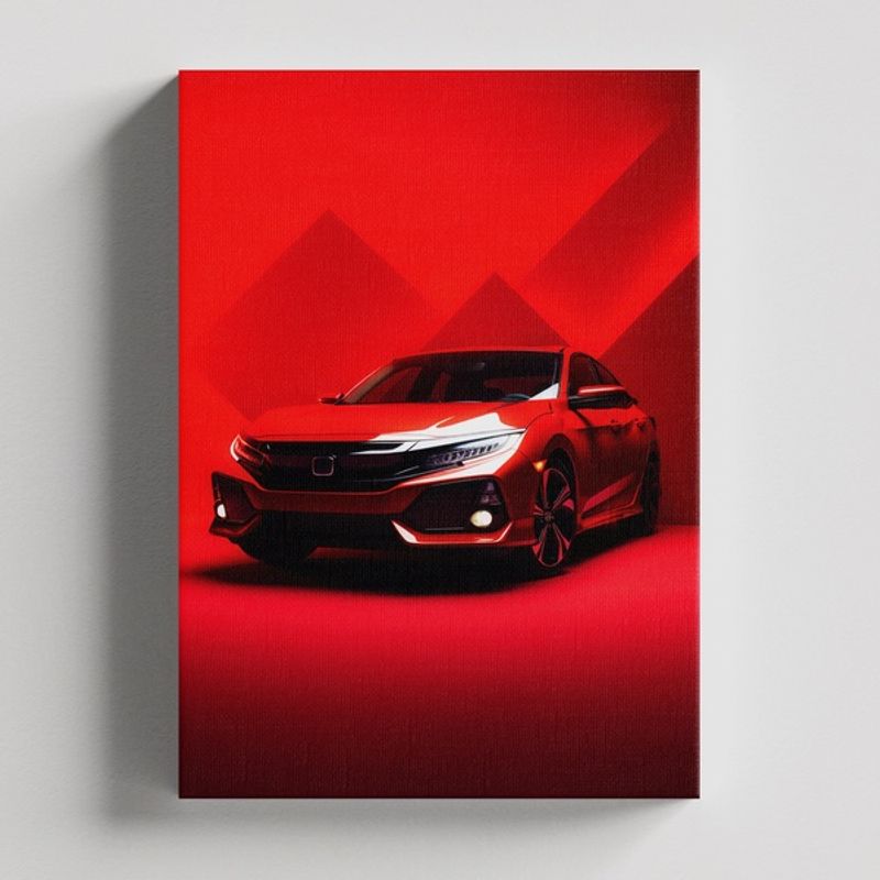 TAYRONA STORE - Cuadros Retablo Carros Rojos 041 - 35x50cm