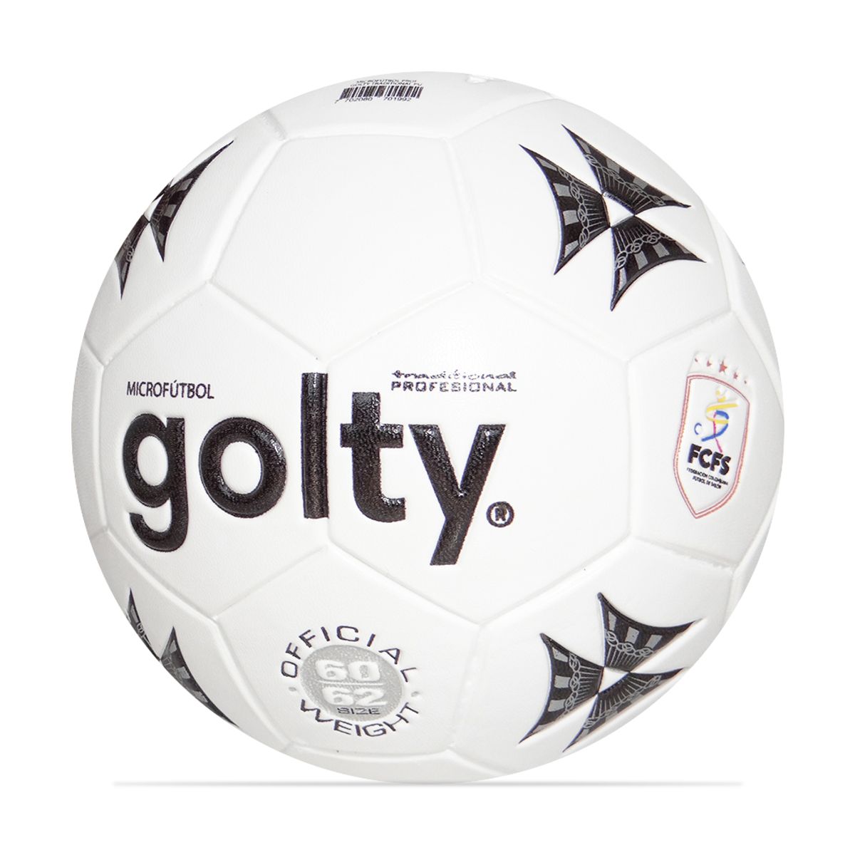 GOLTY - Balon Microfutbol Prof Golty Traditional Pu-Blanco