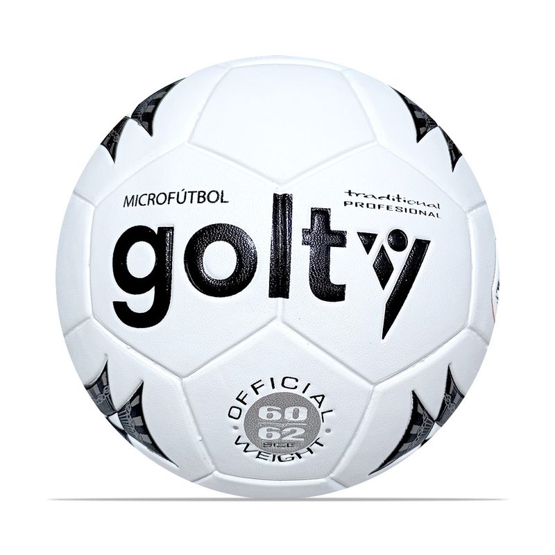 GOLTY - Balon Microfutbol Prof Golty Traditional Pu-Blanco