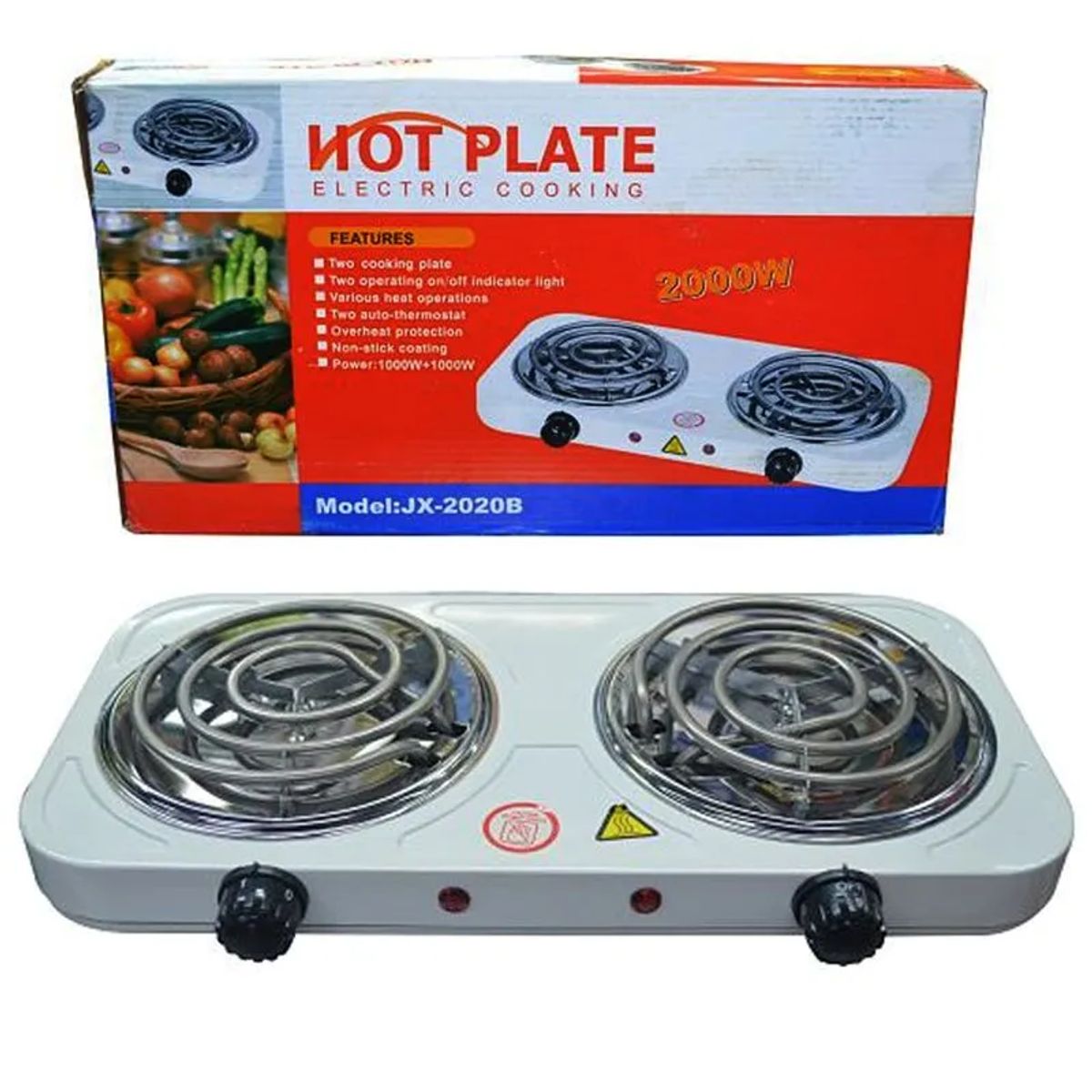 GENERICO - Estufa Eléctrica 2 puestos Fogon