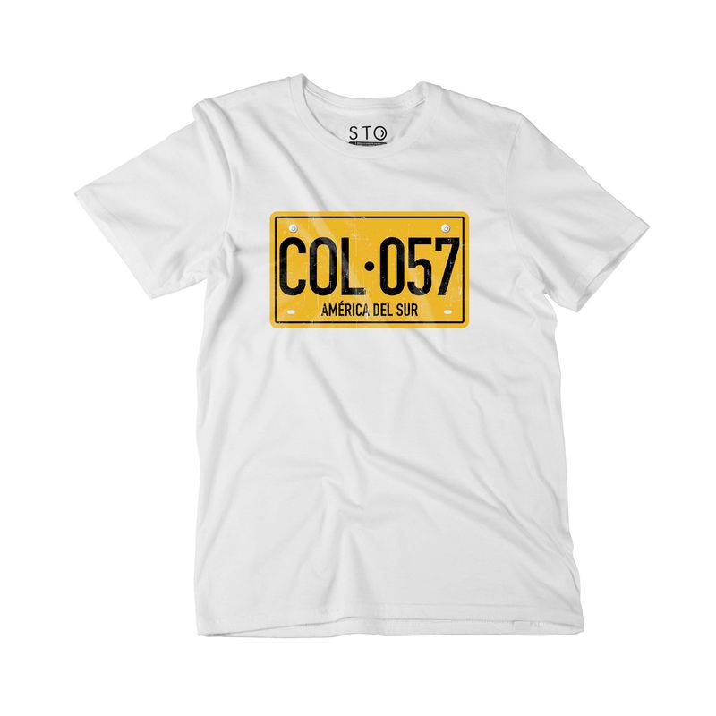 SIABATTO - Camiseta Estampada Hombre - Placa Colombia