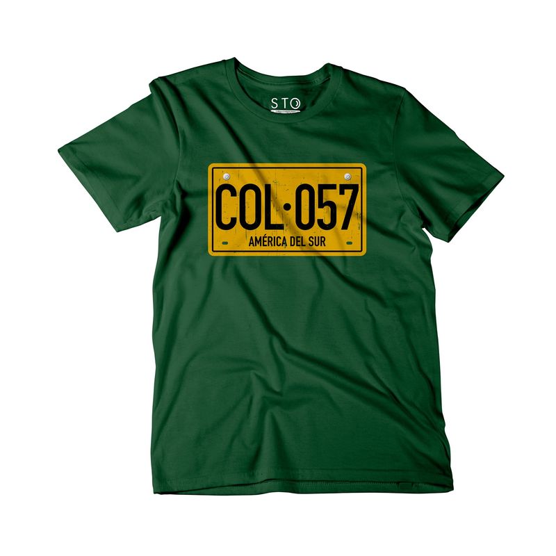 SIABATTO - Camiseta Estampada Hombre - Placa Colombia