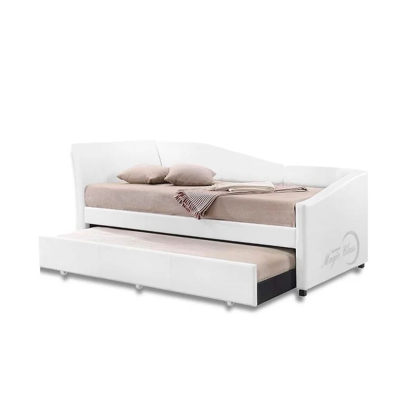 MAGIC CLASS - CAMA NIDO HARMONY DUPLEX 120X190 ECOCUERO BLANCO