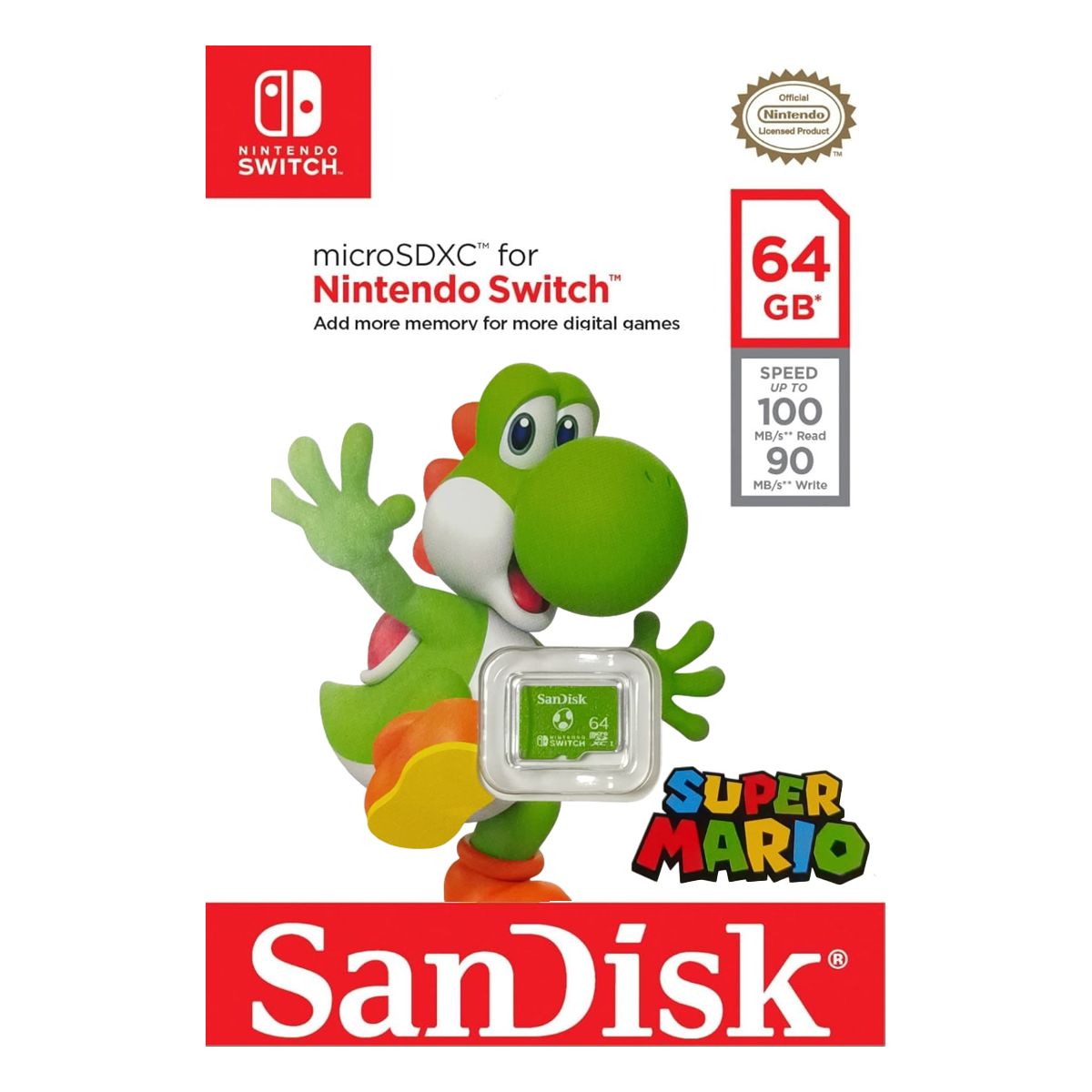 SANDISK - Tarjeta Micro SDXC 64GB Sandisk  Nintendo Switch 100MBS