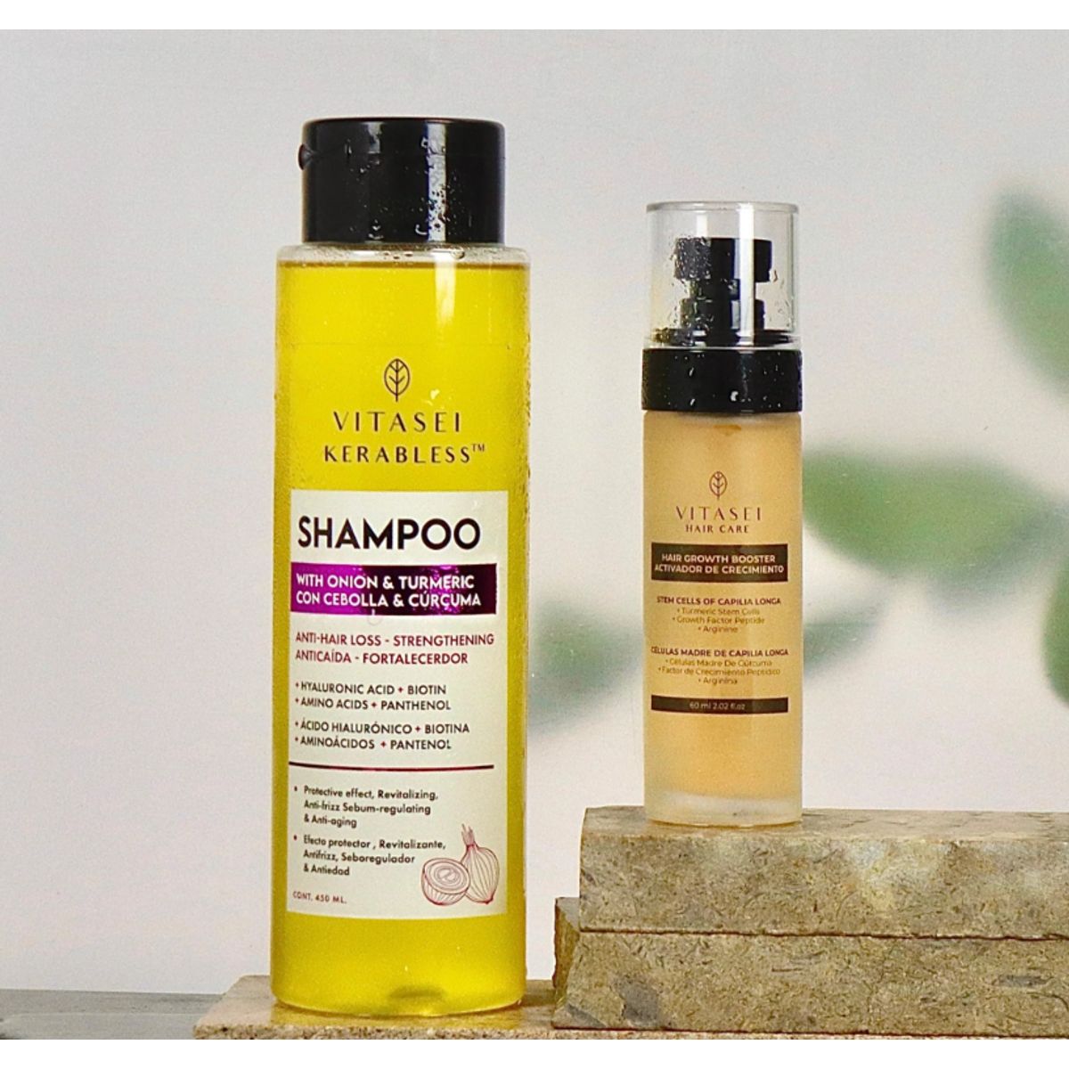 VITASEI - SHAMPOO DE CEBOLLA + ACTIVADOR DE CRECIMIENTO