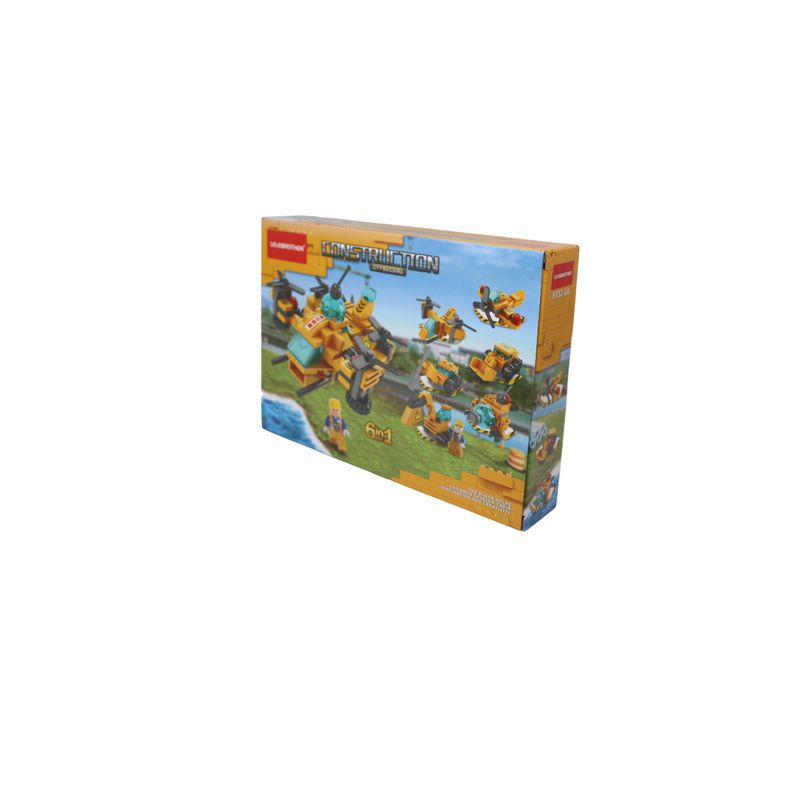 JUGUETELANDIA - JUEGO DE BLOQUES CONSTRUCTUCION 6 EN 1 136 PIEZAS CAJA