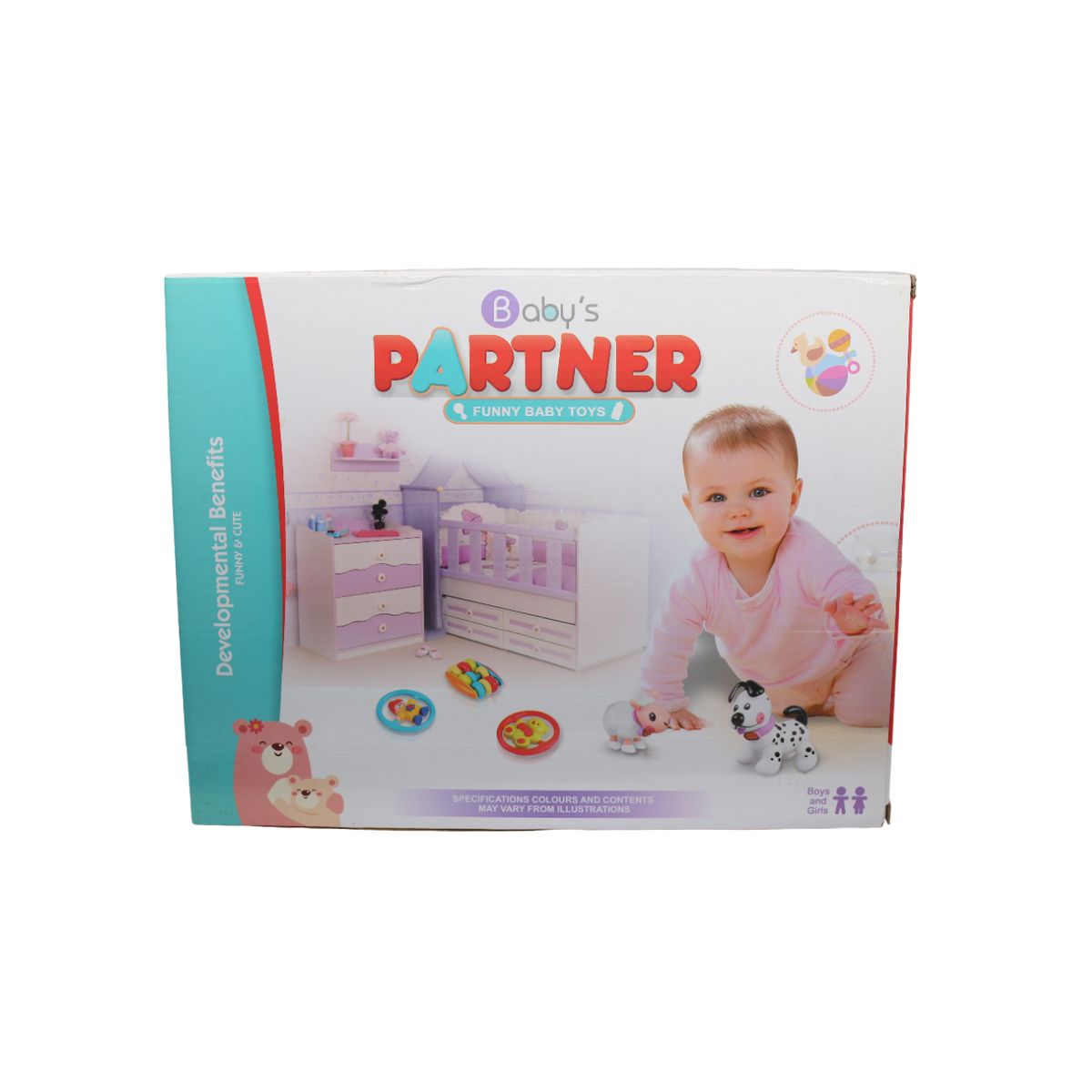 JUGUETELANDIA - SONAJERO BABYS PARTNER X 4 CAJA