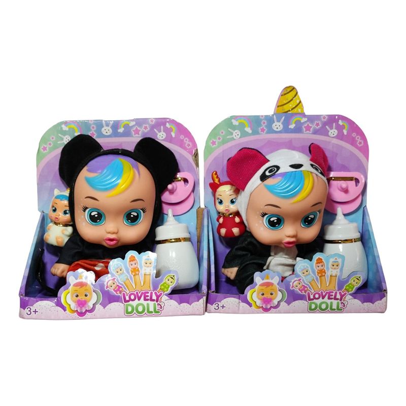 GENERICO - Juguete Muñeca Niña Bebe Accesorios Biberon Tetero