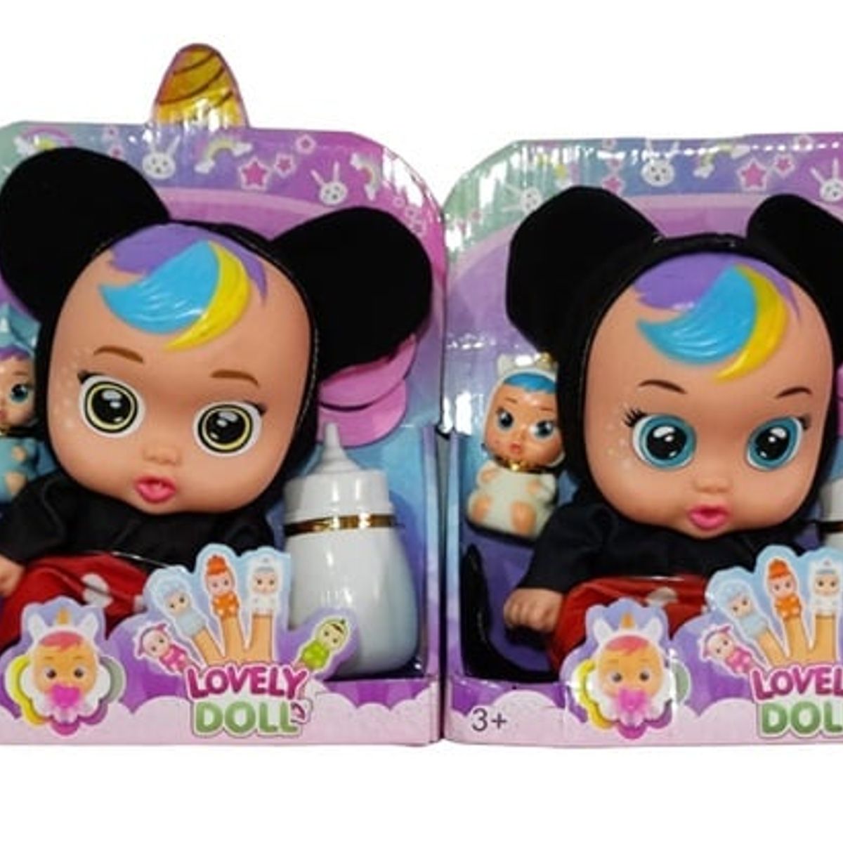 GENERICO - Juguete Muñeca Niña Bebe Accesorios Biberon Tetero