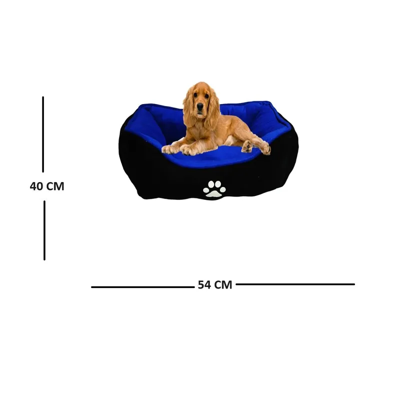 GENERICO - Cama MEDIANA color AZUL  Doble Faz Para perros y gatos