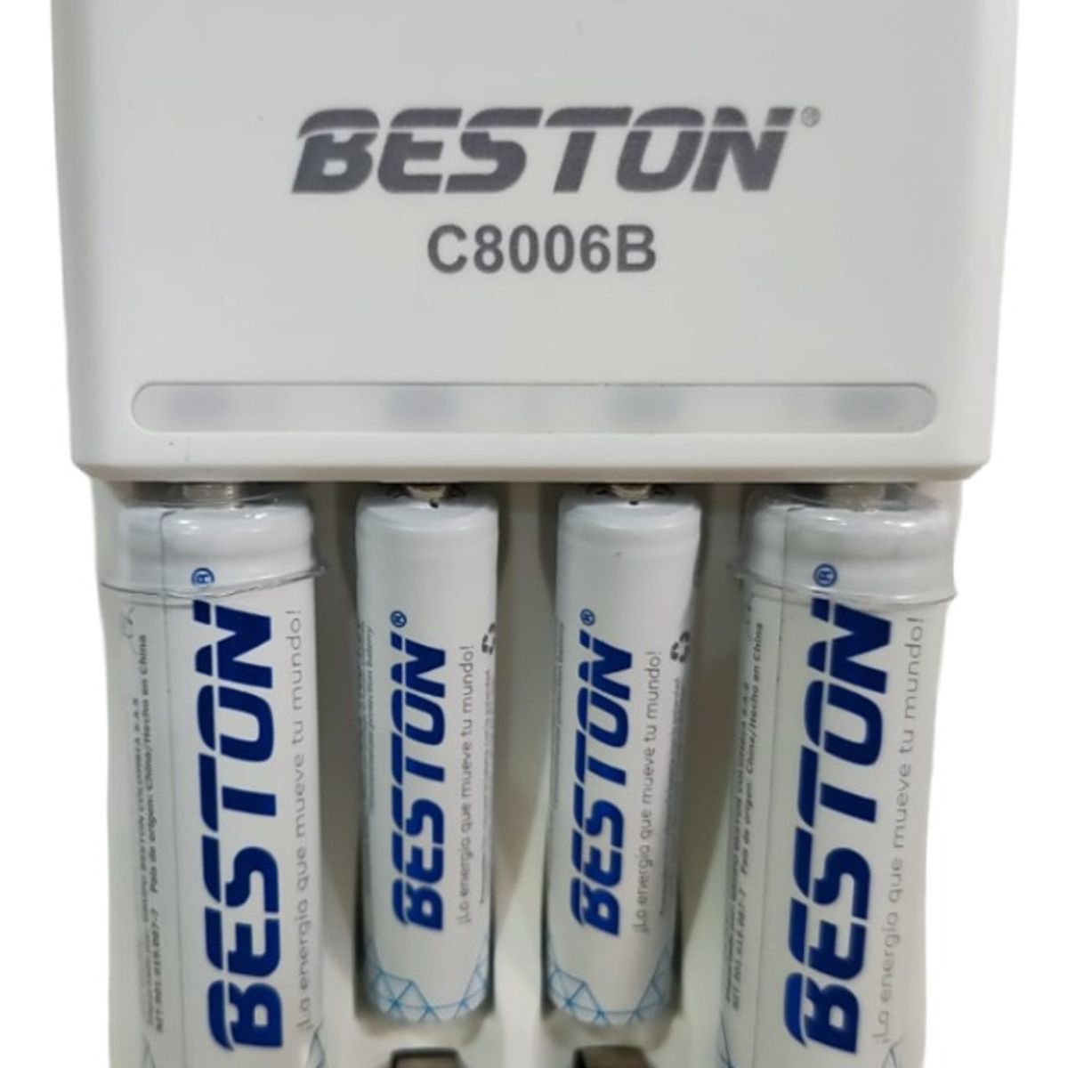 BESTON - Combo Cargador Pilas Aa Y Aaa 4 Puertos+ 2 Pilas Aa Y 2 Aaa
