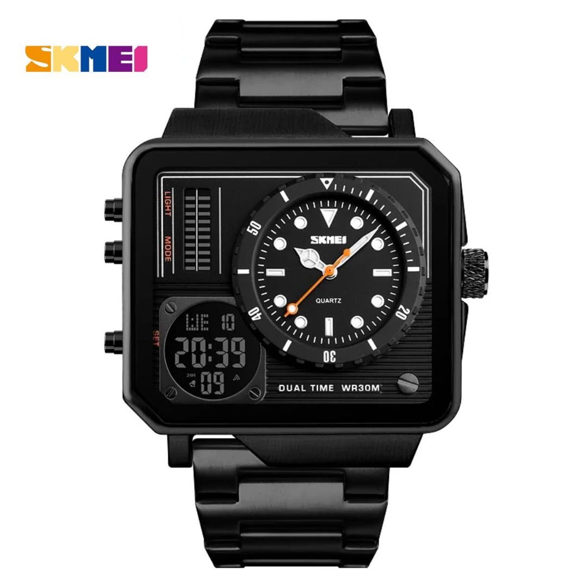 SKMEI - Reloj SKMEI Modelo 1392 Triple movimiento Caballero - Negro